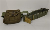 Royal Canadian Artillery vintage web belt