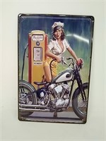 Metal Motorcycle Sign, Full Service