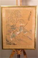 Chinese Watercolour on Silk
