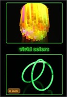 8 Inch Glowstick Bracelets - 5 Color Mix