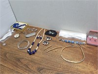 BLING - Blue - Silver Toned Jewellery Pieces