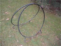 Wrought Iron Circle Log Holder