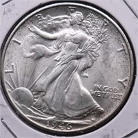 1946 S CHOICE BU WALKING HALF DOLLAR