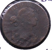 1798 LARGE CENT VF DETAILS