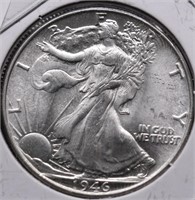 1946 CHOICE BU WALKLING HALF DOLLAR