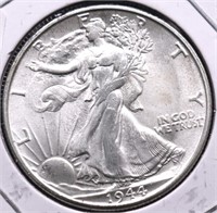 1944 S CHOICE BU WALKING HALF DOLLAR