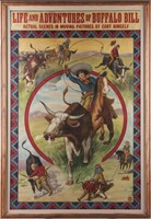 Outstanding vintage, framed, color lithograph