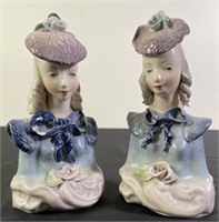 Cordey Porcelain Lady Figurines (2)