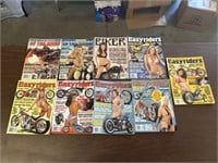 (9) Easyriders & Biker Magazines