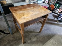 Vintage SCHOOL Desk (Wood)@25Wx19Dx29inH