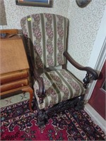 Carved Antique Arm Chair