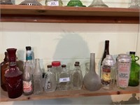 BOTTLE COLLECTION ON SHELF