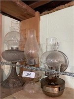 3 OLD OIL LAMPS