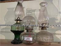 3 OIL LAMPS