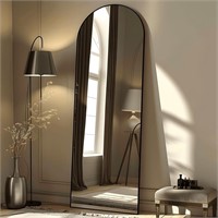 SE6091 Arched Full Length Mirror,Black, 65"x22''