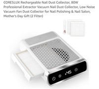 CORESLUX Rechargeable Nail Dust Collector