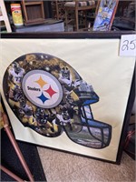 Pittsburgh Steelers puzzle put on a frame huge