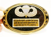 1988 USA Paratrooper Brass Belt Buckle