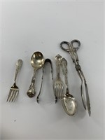 Lot of sterling silver utensils,