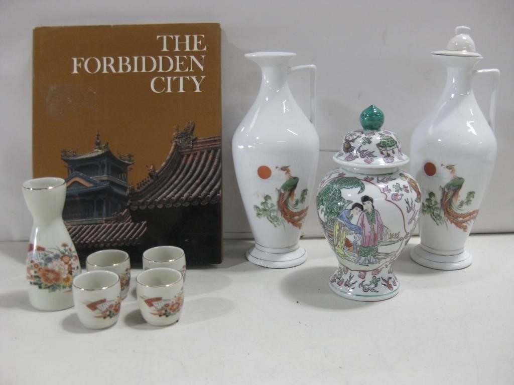 Assorted Asian Decor W/The Forbidden City Book