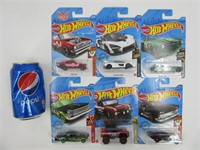 6 die cast hot wheels neuf