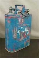 5 Gallon Metal Gas Can, Blue