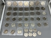 Forty-Five US Kennedy Half Dollars - 38 of them ar