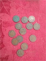 Pre  1900 Indian Head pennies