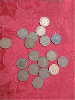 Early 1900s Indian Head pennies