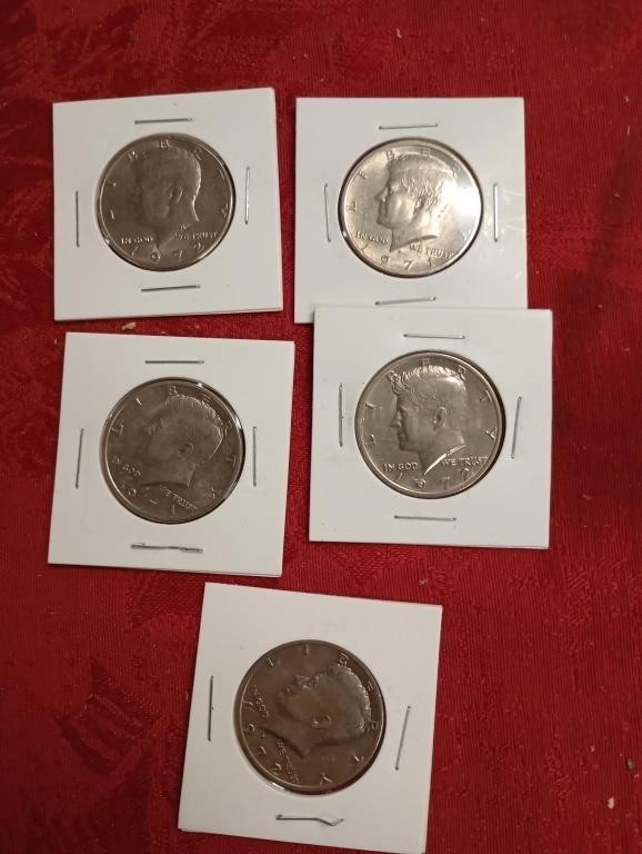 2 - 71,3 - 72 Kennedy have dollars five total