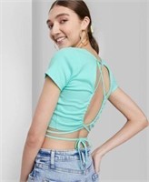 (S) Women' Lace-up Back T-shirt & (0) Skirt
