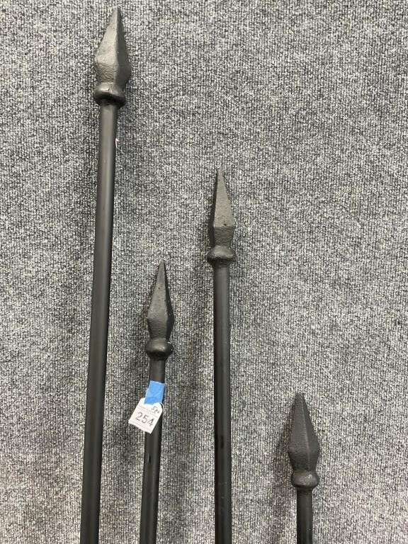 5 Wrought Iron Spear Curtain Rods