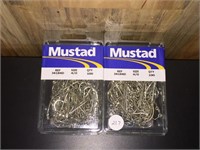 Mustad 4/0 fishing hooks 2pkgs/100pcs