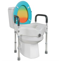 Deewow Raised Toilet Seat, Elevated Toilet Seat Ri