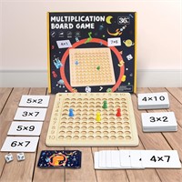 BAKAM Wooden Multiplication Board Math Game