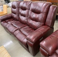 2 Pc. Leather Electric Living Room Set (Sofa &