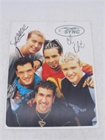 SIGNED N-SYNC MAGAZINE SIGNED BY ALL MEMBERS