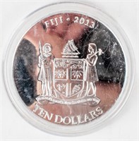 Coins 2013 Fiji $10 .999 Silver 5 Ounces Turtle
