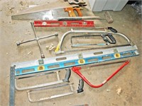Lug Wrench, Levels, Hack Saws, Hand Saws,