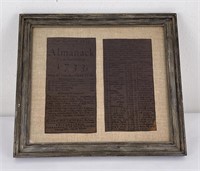 Poor Richard Almanack 1733 Pages
