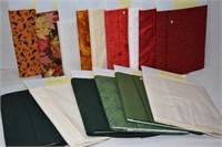 Assorted Red, Green and Cream Cotton Fabric