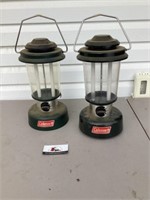 Battery operated untested Coleman lanterns