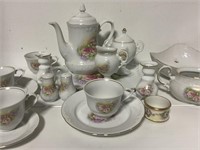 VTG WINROSE & WLOCLAWEK PORCELANA TEA SET