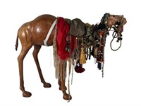 VINTAGE LEATHER DECORATED CAMEL
