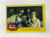 Autograph COA Star Wars Vintage Trading Card