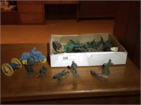 Plastic Army Soldiers, Rubber Motorcycle, Etc.