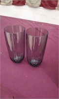 Plastic dinnerware glasses