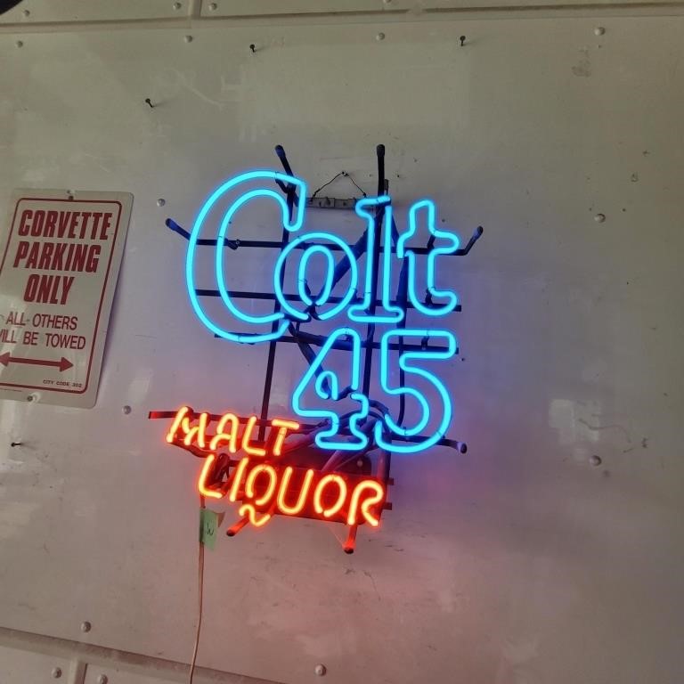 NEON COLT 45 SIGN (WORKS)