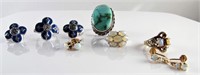 Group of Opal, Turquoise, Diamond Jewelry