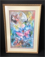 Framed DeGrazia Watercolor Painting